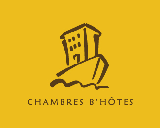 chambres b’ hotes餐饮船标志