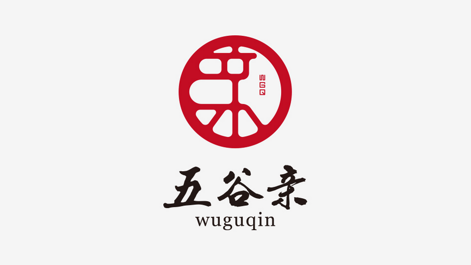 五谷亲标志设计