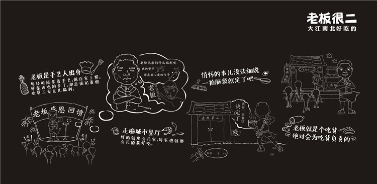 珠海老板很二餐厅品牌设计