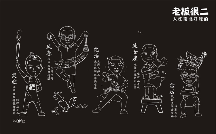 珠海老板很二餐厅品牌设计